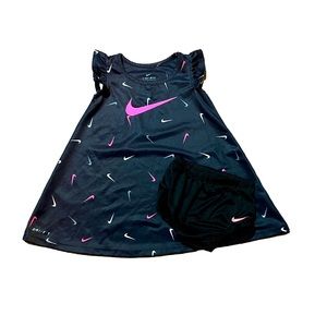 Black Nike Swoosh Dri-Fit 12M Dress Bloomers Hot Pink Toddler Girl
